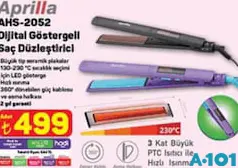 APRİLLA AHS-2052 DİJİTAL GÖSTERGELİ SAÇ DÜZLEŞTİRİCİ